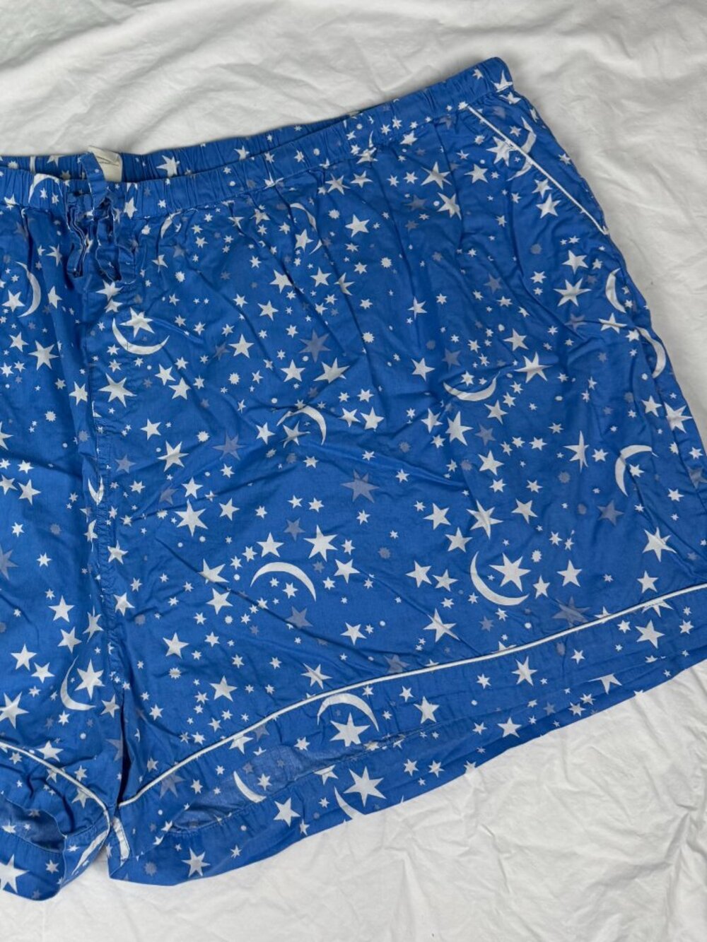 Printfresh 6X Blue and White Stars PJ shorts 0109